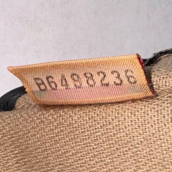 Dooney & Bourke Black Leather Gray Canvas Flap Wristlet Wallet Signature Logo - Picture 5 of 6